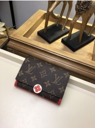 Louis Vuitton Monogram Canvas Original leather Wallet 64587 red HY2305dV68