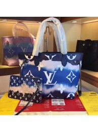 Louis Vuitton Monogram Canvas Original NEVERFULL M45128 blue HY17745KX86