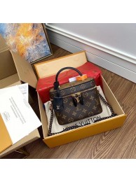 Louis Vuitton Monogram Canvas Reverse Nice Cosmetic Bag M45165 Black HY503pk20