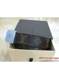 Louis Vuitton Monogram Canvas Reversible Belt M6890M Silver HY23353Pf97