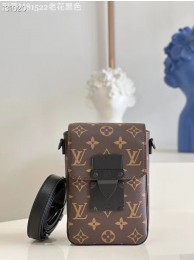 Louis Vuitton Monogram Canvas S-LOCK VERTICAL WEARABLE WALLET M81524 Black HY7037Lo54