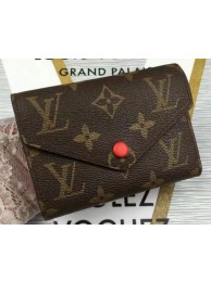 Louis Vuitton Monogram Canvas Victorine Wallet M62360 Red HY355vK93