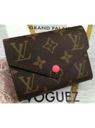 Louis Vuitton Monogram Canvas Victorine Wallet M62360 Rose HY13692EC68