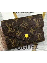 Louis Vuitton Monogram Canvas Victorine Wallet M62360 Yellow HY723Pf97