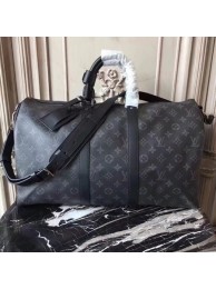 Louis Vuitton Monogram Eclipse Canvas KEEPALL 41418 LF Black HY15899VI95