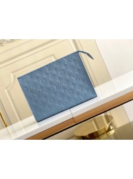 Louis Vuitton Monogram Eclipse POCHETTE Voyage M45665 Blue HY4004oK58