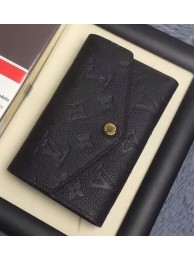 Louis Vuitton Monogram Empreinte COMPACT CURIEUSE WALLET M60568 Black HY25036mm78