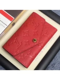 Louis Vuitton Monogram Empreinte COMPACT CURIEUSE WALLET M60568 Red HY5395Zr53