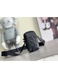 Louis Vuitton Monogram Empreinte Double Phone Pouch NM M81323 Black HY2052Is53
