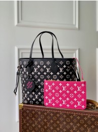Louis Vuitton Monogram Empreinte NEVERFULL MM M46103 Black&White HY16054fH28