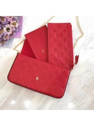 Louis Vuitton Monogram Empreinte POCHETTE FeLICIE M64064 Red HY24326zd34