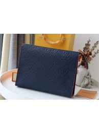 Louis Vuitton Monogram Empreinte POCHETTE VOYAGE MM M41058 Navy blue HY8995FA31