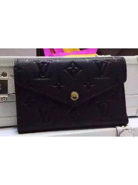 Louis Vuitton Monogram Empreinte SARAH WALLET M61184 Black HY13821pB23