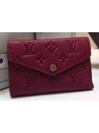 Louis Vuitton Monogram Empreinte SARAH WALLET M61184 Purple HY23688Bw85