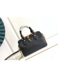 Louis Vuitton Monogram Empreinte SPEEDY BANDOULIERE 20 M58953 black HY4193qB82