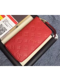 Louis Vuitton Monogram Empreinte ZIPPY WALLET M60571 Red HY16107Dq89