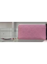 Louis Vuitton Monogram Empreinte Zippy Wallet M61035 Pink HY12476VF54
