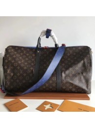 Louis Vuitton Monogram Macassar Canvas Keepall 50 Strap M43817 HY9205nS91