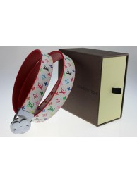 Louis Vuitton Monogram Multicolore Belt LV2052 White Silver HY15983Ty85