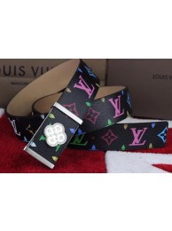 Louis Vuitton Monogram Multicolore Belt LV2935 Black HY10844EB28