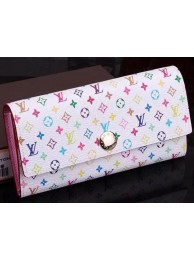 Louis Vuitton Monogram Multicolore Sarah Wallet M93745 White HY4624KX22