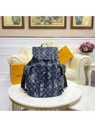 Louis Vuitton Monogram Tapestry Denim Backpack M57280 Dark Blue HY14848dN21