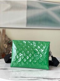 Louis Vuitton Monogram Vernis COUSSIN MM M57783 green HY15129LG44