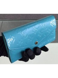 Louis Vuitton Monogram Vernis SARAH WALLET M90225 Light Green HY12779Yv36