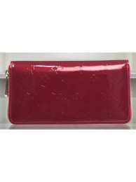 Louis Vuitton Monogram Vernis Zippy Wallet M90227 Red HY2514Oj66