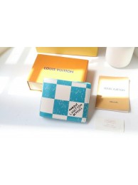 Louis Vuitton MULTIPLE WALLET M60496 light blue HY579Kf26