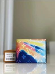 Louis Vuitton MULTIPLE WALLET M61695 blue HY4366TP23