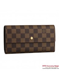 Louis Vuitton N61217 Damier Ebene Canvas International Wallet HY3635Mn81