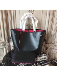 Louis Vuitton NEVERFULL Epi Leather MM 54185 Black with red HY3643Pf97