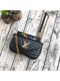 LOUIS VUITTON NEW WAVE CHAIN BAG MM M51498 black HY5187wn15