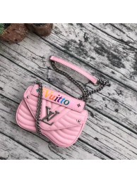 LOUIS VUITTON NEW WAVE CHAIN BAG MM M51944 pink HY614UW57