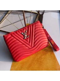 Louis Vuitton NEW WAVE Zipper Clutch bag M67500 red HY22988Pf97