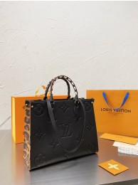 Louis Vuitton ONTHEGO Monogram MM M45889 Leopard Black HY4342yj81