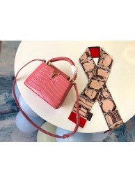 Louis vuitton original crocodile CAPUCINES PM M94587 pink HY12400vK93
