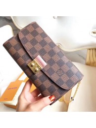 Louis Vuitton Original Damier Ebene Canvas CROISETTE N61276 HY21321Af99