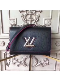 Louis vuitton original epi leather TWIST MM M50332 black&rose HY17629bm74