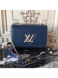 Louis vuitton original epi leather TWIST MM M50332 dark blue HY13276FT35