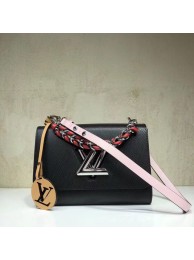 Louis vuitton original epi leather TWIST MM M52503 black HY5007ff76