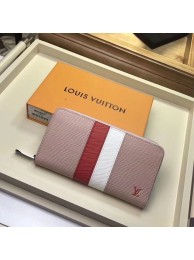 Louis Vuitton original Epi leather ZIPPY WALLET M62983 pink HY21683Gm74