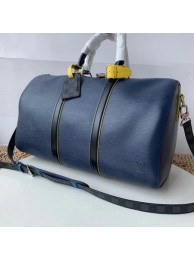Louis vuitton original KEEPALL BANDOULIERE 50 M55149 blue HY4238UE80