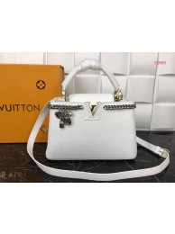 Louis Vuitton Original Leather CAPUCINES PM M52963 White HY2374Xp72