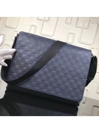 LOUIS VUITTON ORIGINAL LEATHER MESSENGER BAG N41038 N41035 BLUE HY10822Yf79