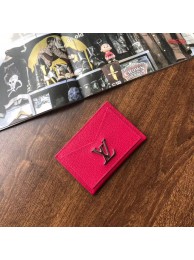 Louis vuitton original LOCKME CARD HOLDER M68555 Hot Pink HY13108Nw52