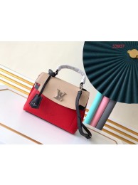 Louis vuitton original LOCKME EVER BB M53937 Kabuki Red&Quartz White&Black HY23857dw37