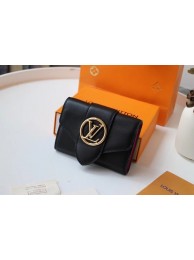 Louis Vuitton Original LV PONT 9 Wallet M69176 black HY16328Xw85