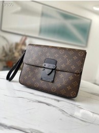 Louis Vuitton Original Monogram Canvas Zipper Clutch bag M80560 black HY11942ff76